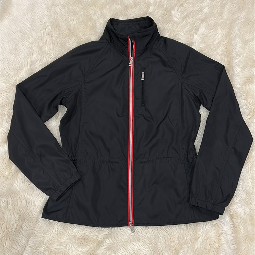 Lauren Ralph Lauren Black Windbreaker Lightweight Jacket Size Medium